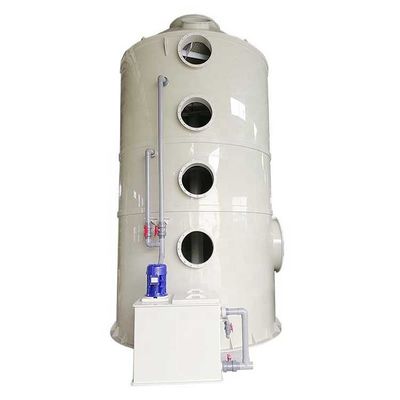 Spray Tower Wet Scrubber Gas Disposal Acid And Alkali Waste Gas Treatment Equipment