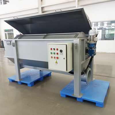 380V/50Hz Wastewater Treatment Equipment  Rotary Drum Screen Sewage Process