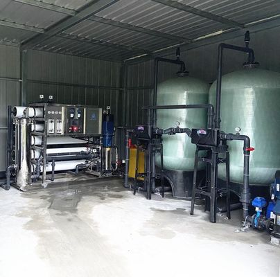 100T/D  Container Energy Saving SWRO Seawater Desalination Machine For Agriculture RO Water Purification Plant