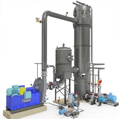 Chemical Effluent water desalination equipment Mvr Steam Compressor Brine Treatment Evaporator With PLC