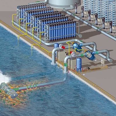 Chemical Effluent water desalination equipment Mvr Steam Compressor Brine Treatment Evaporator With PLC