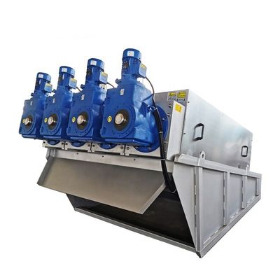 Multi Plate Sludge Dewatering Machine Screw Press And Automatic SS304/SS316L 2510*900*1300