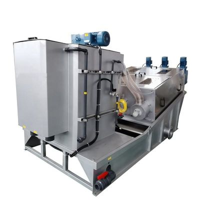 Multi Plate Sludge Dewatering Machine Screw Press And Automatic SS304/SS316L 2510*900*1300