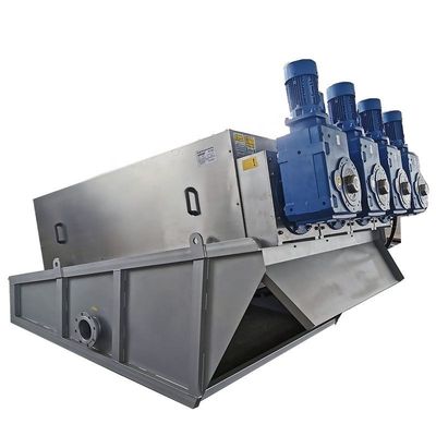 Multi Plate Sludge Dewatering Machine Screw Press And Automatic SS304/SS316L 2510*900*1300