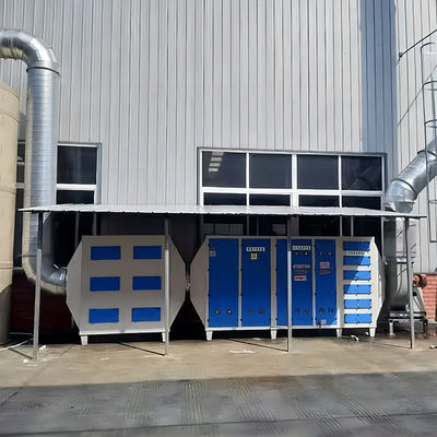 PLC Waste Gas Treatment Plants Dry Filter Box For Industrial Deodorization And Odor Purification