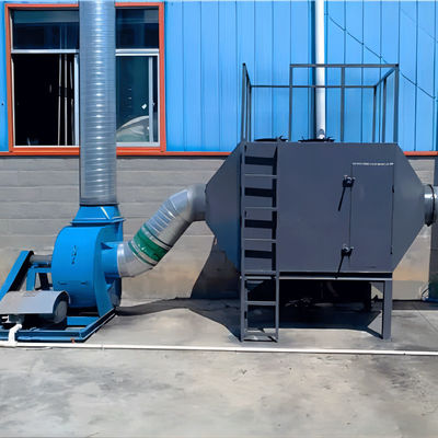 Active Carbon Absorb Box Industrial Waste Gas Treatment With 200kg Activated Carbon 10000m³/h