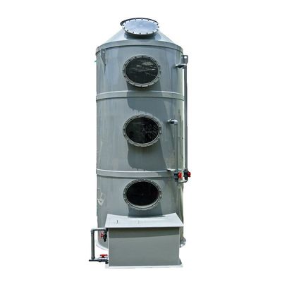 Customized Acid Alkali Waste Gas Treatment System PP Stainless Steel Material Spray Tower Wet Scrubber