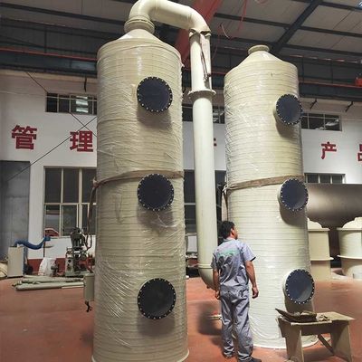 Acid And Alkali Acid Spray Purification Industrial Waste Gas Treatment Equipment PP Spray Tower