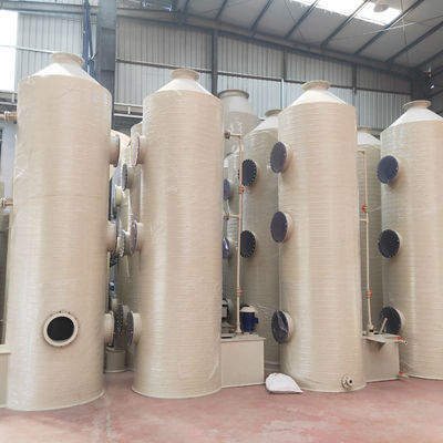 Acid And Alkali Acid Spray Purification Industrial Waste Gas Treatment Equipment PP Spray Tower