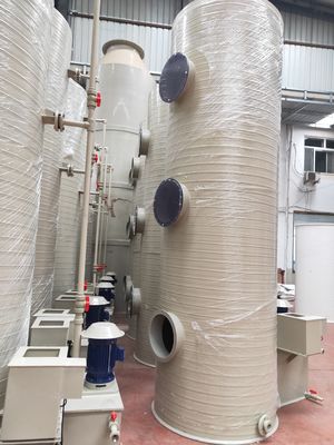 Acid And Alkali Acid Spray Purification Industrial Waste Gas Treatment Equipment PP Spray Tower