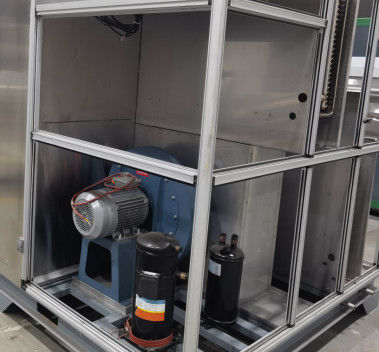 SS304 Low Temperature Sludge Drying Machine Air Cooled