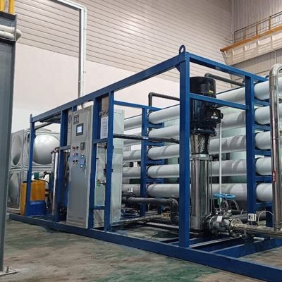 Anti Corrosion Plastic Seawater Desalination Equipment 110V / 220V / 380V 50hz Customized 55-65% Recovery Rate