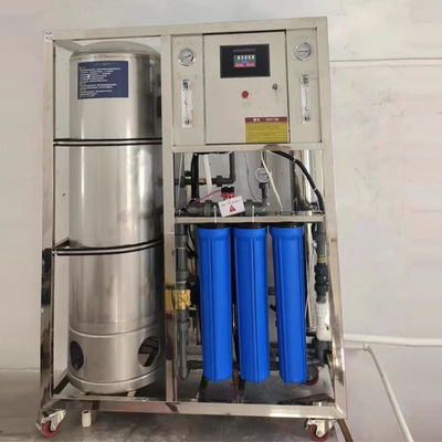 304 Stainless Steel Frame Structure Water Purification Equipment With Reverse Osmosis And Quartz Sand Filtration