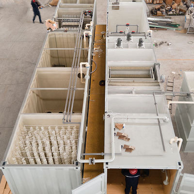 5-40C Temperature Range Sewage Treatment Plant Square Modular Design 220V/380V Power Supply