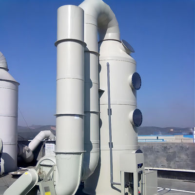 Chemical Gas Absorption Tower Pp 3500mm Height 200kg For Waste Gas Purification