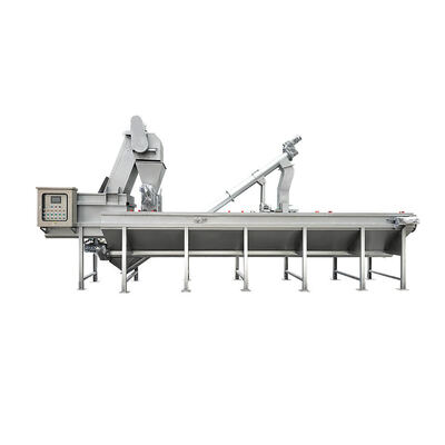 เครื่องบำบัดน้ำเสียแบบครบวงจรพร้อมระบบกรองประสิทธิภาพสูงแบบทำความสะอาดตัวเองสำหรับแยกทรายและน้ำ